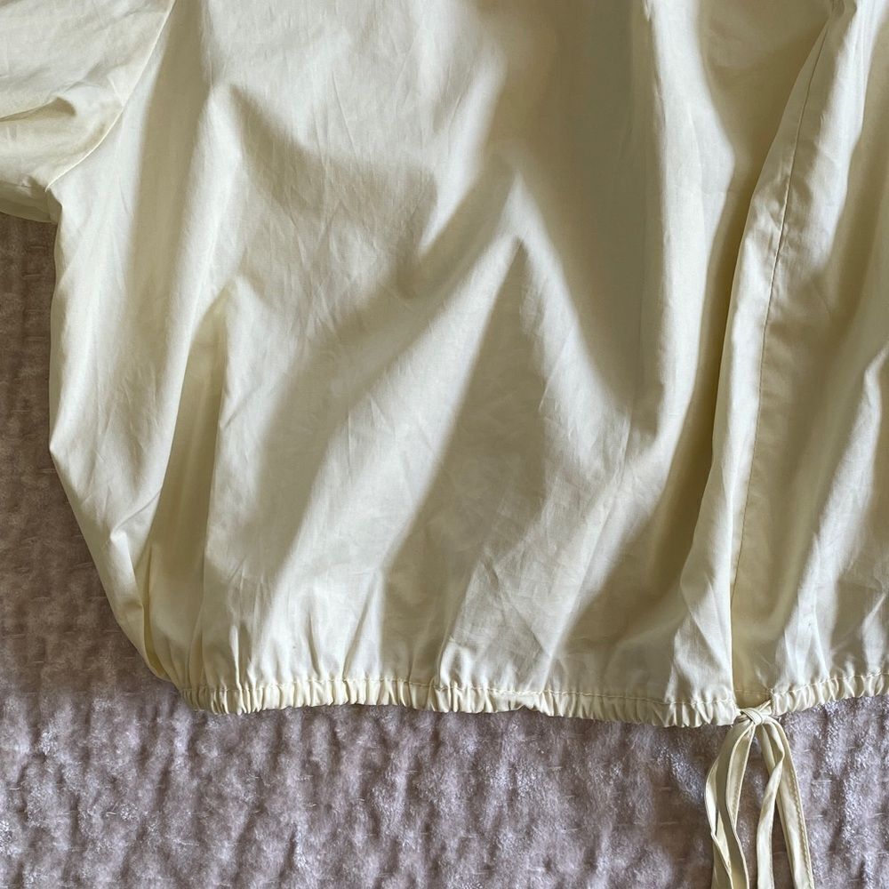 Cream Drawstring Blouse - Picture 5 of 10